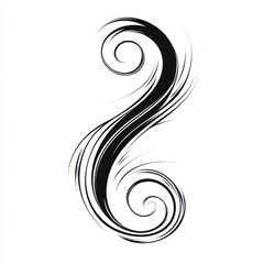 Ornamental Swoosh: Retro Calligraphy Text Tail with Curly Underlines for Sports Typography Elements