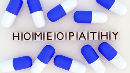 A 3D rendered of the word 