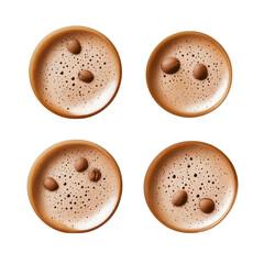 set of coffee foam 