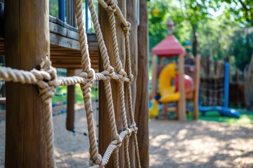 Fototapeta premium Playful Activities at a Colorful Playground Adventure