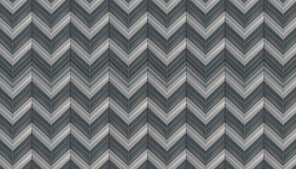 Seamless Chevron Zigzag Pattern with Modern Geometric Texture, Abstract Monochrome Design, Stylish Black and Gray Decorative Background, Minimalist Textile Print