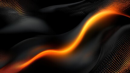 Experience relaxation and rejuvenation with a stunning modern background in black and orange designed for body massager promotion