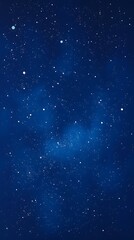 Fototapeta premium An Expansive Vista Of A Starry Night Sky, Rendered In Deep Indigo And Midnight Blue Hues, Speckled With Countless Shimmering Stars, Rendered In A Painterly Style With Visible Brushst.