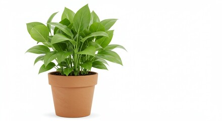 Obraz premium Lush Green ZZ Plant in Terracotta Pot Home Decor Indoor Plant Office Plant