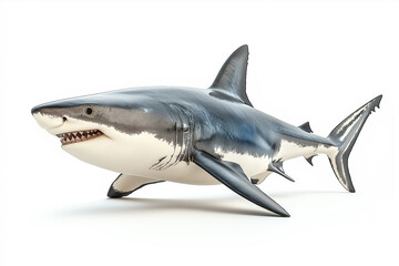 Fototapeta premium Shark isolated on white background