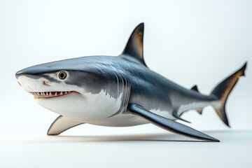 Obraz premium Shark isolated on white background
