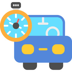 Taxi Waiting Time Icon