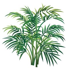 Obraz premium Lush Green Tropical Plant with Vibrant Leaves and Detailed Texture
