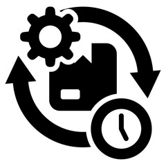 Product Life Cycle Glyph Icon