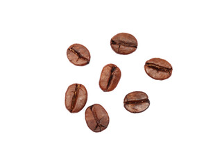 Coffee beans isolated on a white background
