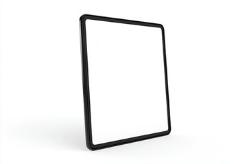 Tablet Pc Computer with Blank Screen 3D Render of Lcd Screen Pad Isolated on White Background