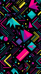 retro style geometric design pattern geometric shapes design poster background
