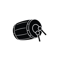 ramadhan icon. ramadhan eid prayer drum vector. islamic and elegant impression. for greeting design and template. Solid design style