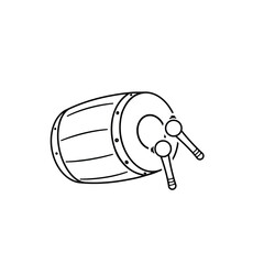 ramadhan icon. ramadhan eid prayer drum vector. islamic and elegant impression. for greeting design and template. Line design style