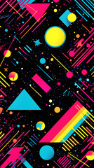 retro style geometric design pattern geometric shapes design poster background