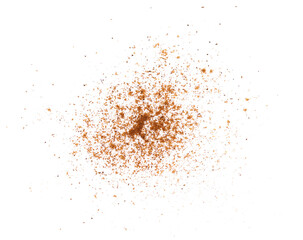 Clove powder isolated on a white background