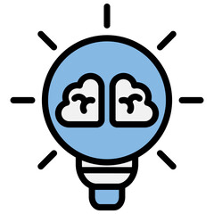 Innovation Blue Black Icon