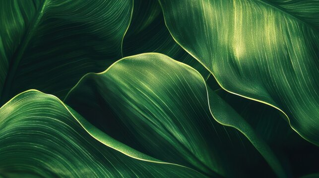 Green Leaves Texture: Vibrant Botanical Pattern and Natural Beauty in Eco-Friendly Photography