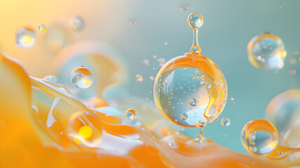 A surreal digital artwork featuring an abstract design with flowing shapes and luminous colors, evoking a futuristic and dreamlike atmosphere.