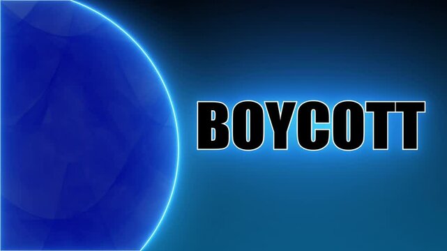 Boycott is the act of refusing to buy, use, or participate in something as a form of protest or punishment.