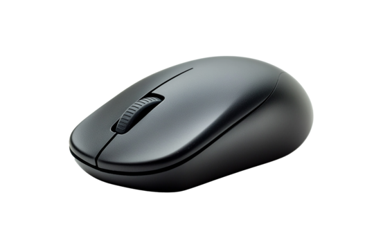 Modern Ergonomic Black Wireless Mouse for Comfortable Use
