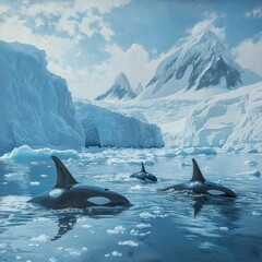 Obraz premium dolphin in the sea