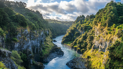 The Manawatū Gorge is a haven of tranquility, where the peaceful sounds of nature fill the air.