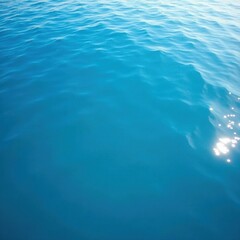 Obraz premium Deep blue water, gentle ripples, sunlit surface, nature, texture background, aqua