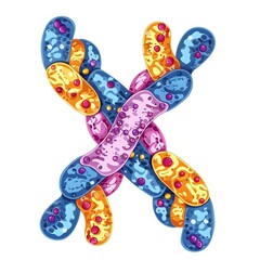 Colorful Representation of Bacteria and Microorganisms Under Microscope