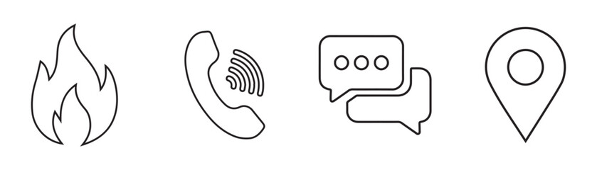 Phone icons. Icon symbol collection set. Vector illustration eps 10