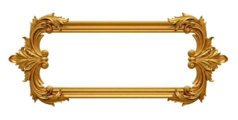 Golden decorative element, cut out