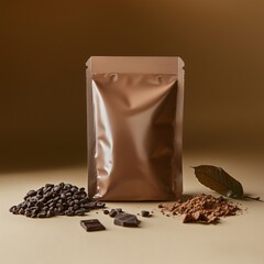 Plain protein pouch with simple background