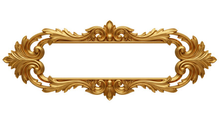 Golden decorative element, cut out