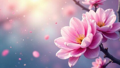 Swirling pastel blossoms, celestial bloom illusion, creative, wonder