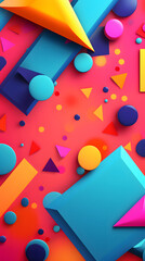 colorful geometric shapes design pattern geometric shapes design poster background