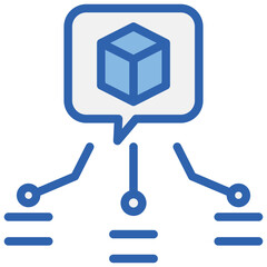 Polysemy Blue White Icon