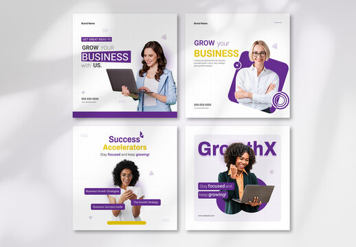 Agency Service Social Media Layout