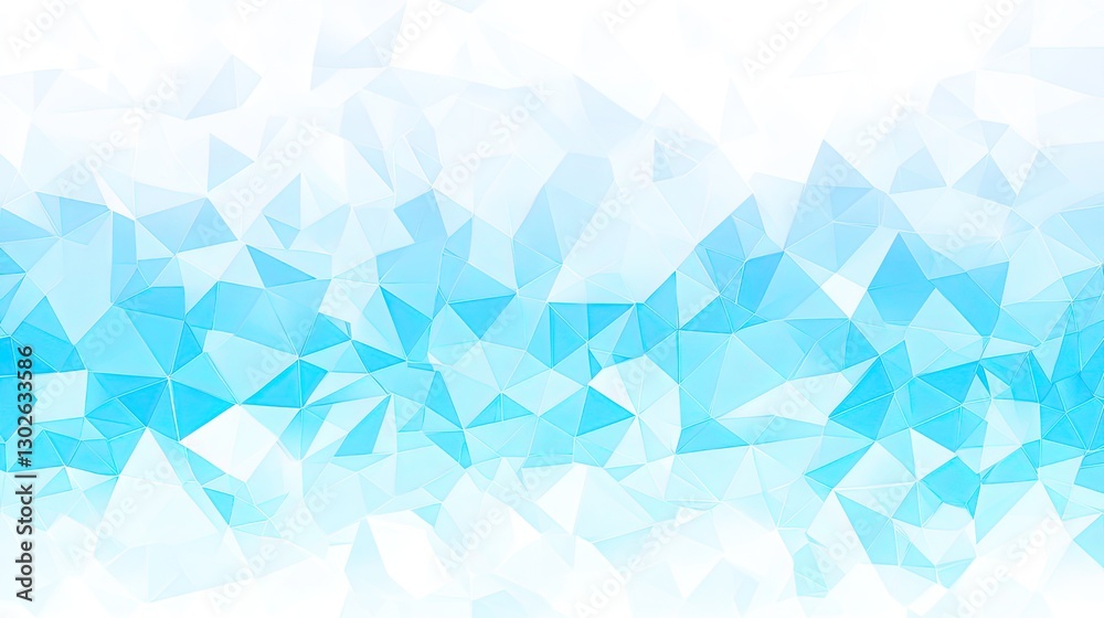 Poster abstract blue triangle pattern background with soft gradients