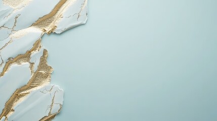 Elegant Gold and Blue Abstract Background with Textured Elements