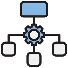 Classification Blue Black Icon