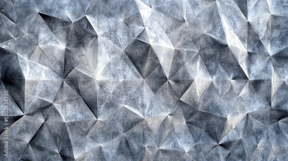 Poster diamonds and triangles in a repeating sequence, where each shape seems to morph into the next