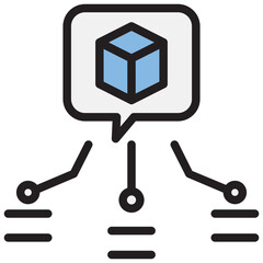 Polysemy Blue Black Icon