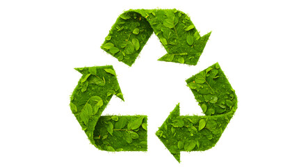 Green Leaves Recycling Symbol Eco-Friendly And Sustainability Concept