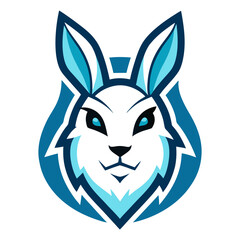 Fototapeta premium Arctic Hare head mascot logo design vector