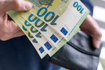 Payment in European currency, savings from your wallet.
