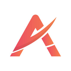 A Letter Logo, a gradient letter logo