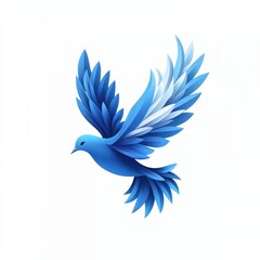 Obraz premium Design of dove icon logo illustration isolated on white background