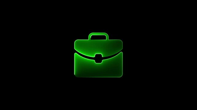 Corporate responsibility concept for integrity, neon glowing animation, accountability, teamwork, fair practices, and ethical standards in corporate environments. Ethics icon on black screen