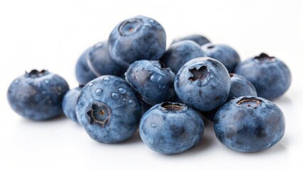 Blueberries on White Background