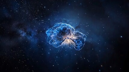 Cosmic Nebula Explosion in Deep Space (1)